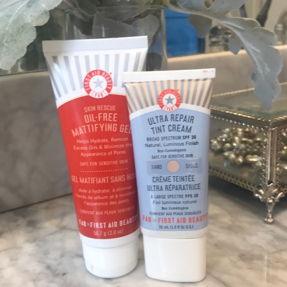 FAB Mattifying Gel and Ultra Repair Tint Cream